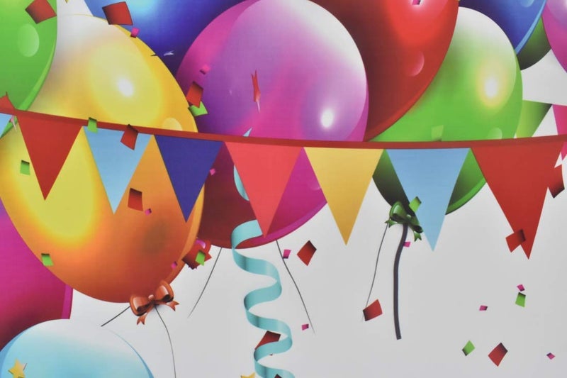 AOFOTO 10x10ft Birthday Backdrop Colorful Balloons Photography Background Party Decoration Kid Baby Girl Boy Child Infant Adult Artistic Portrait Photoshoot Studio Props Video Drop Wallpaper Drape - Image 5